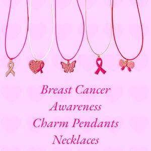 Breast Cancer Charm Necklaces